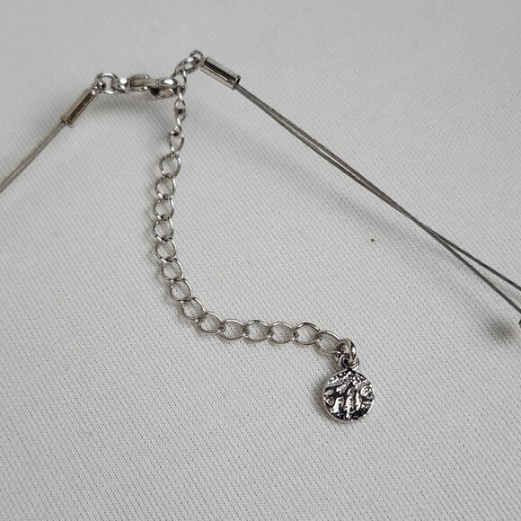 FAC Silver Disc Chime Double Necklace - Picture 5 of 6